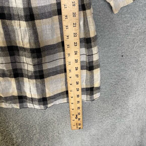 Zara womens plaid mini wool blend off the shoulder dress long sleeve light Small - Picture 2 of 7